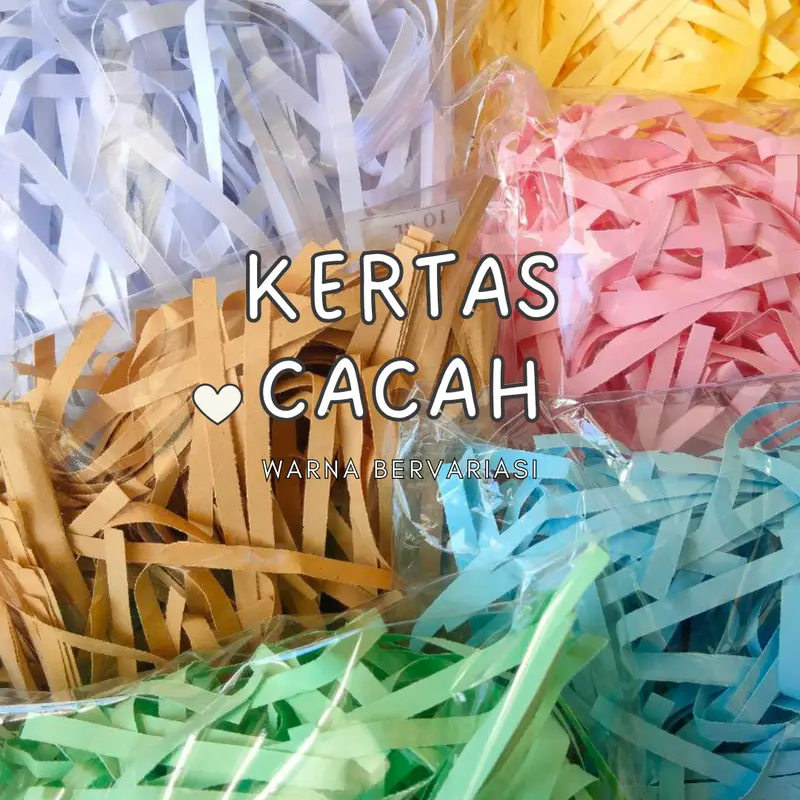[30gr] Kertas Cacah / Kertas Potong /  Kertas Hampers Berat 30gr Pelengkap Hadiah Kado 0
