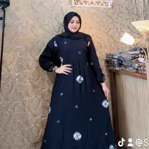 Gamis rayon twil jumputan
