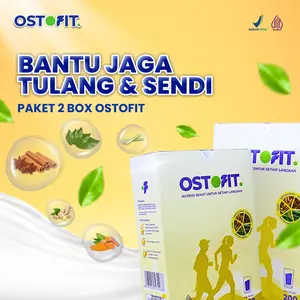 Ostofit Susu Herbal 2 Box Original BPOM HALAL Minuman Hangat & Sehat Dengan Jahe Daun Salam Sereh Temulawak & Kayu Manis Tanpa Pengawet & Pemanis Buatan