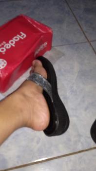 Product Review of Sandal Wedges Wanita Kekinian/ Sandal Wedges Wanita Model Jepit Manik-Manik Terbaru from u**6 0