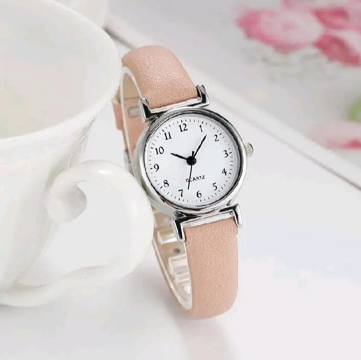 Jam Tangan Wanita Elegan Mewah & Elegan Kulit Sintetis | Jam Tangan Cewek Korea Style Bisa Buat Bergaya | 0