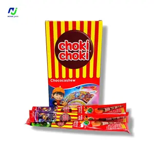 Choki Choki ChocoCashew Box Isi 20 Pcs@9GR Cokelat Pasta Dengan Kacang Mede HALAL
