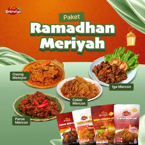PAKET RAMADHAN MERIYAH (IGA MERCON, OSENG METEYOR, CEKER MERCON, PAROE MERCON) BOLOSEGO