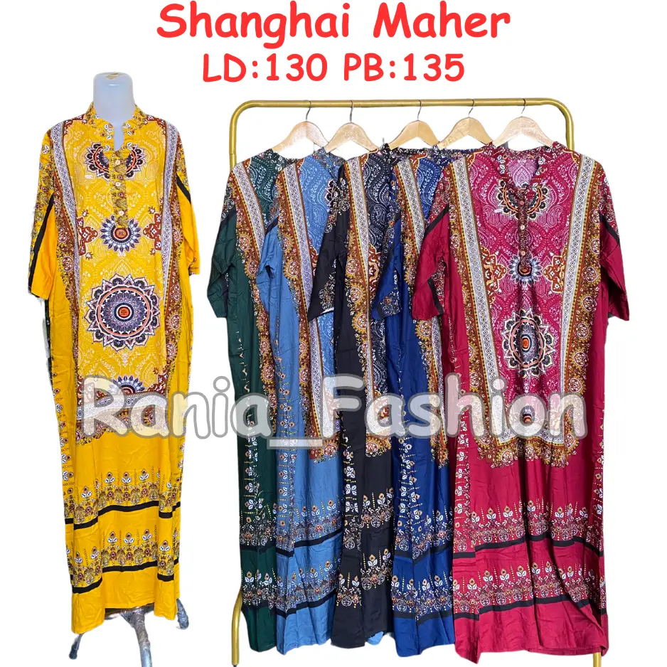 Daster Rania Fashion motif SANGHAI MAHER TAJANG Viral Terbaru