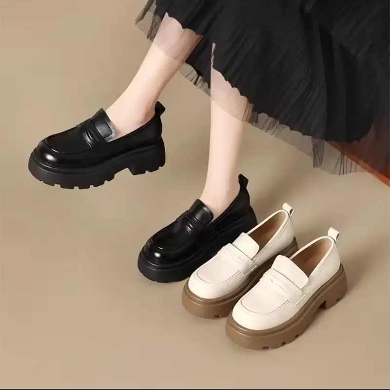 DIATA Sepatu Wanita Loafers Korean style Casual Shoes Kerja Kekinian Docmart Oxford 2