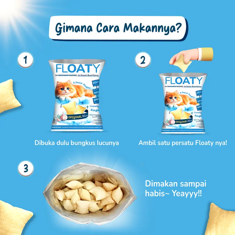 BELI 3 GRATIS 2 - Floaty Snack Original 60 gr 2