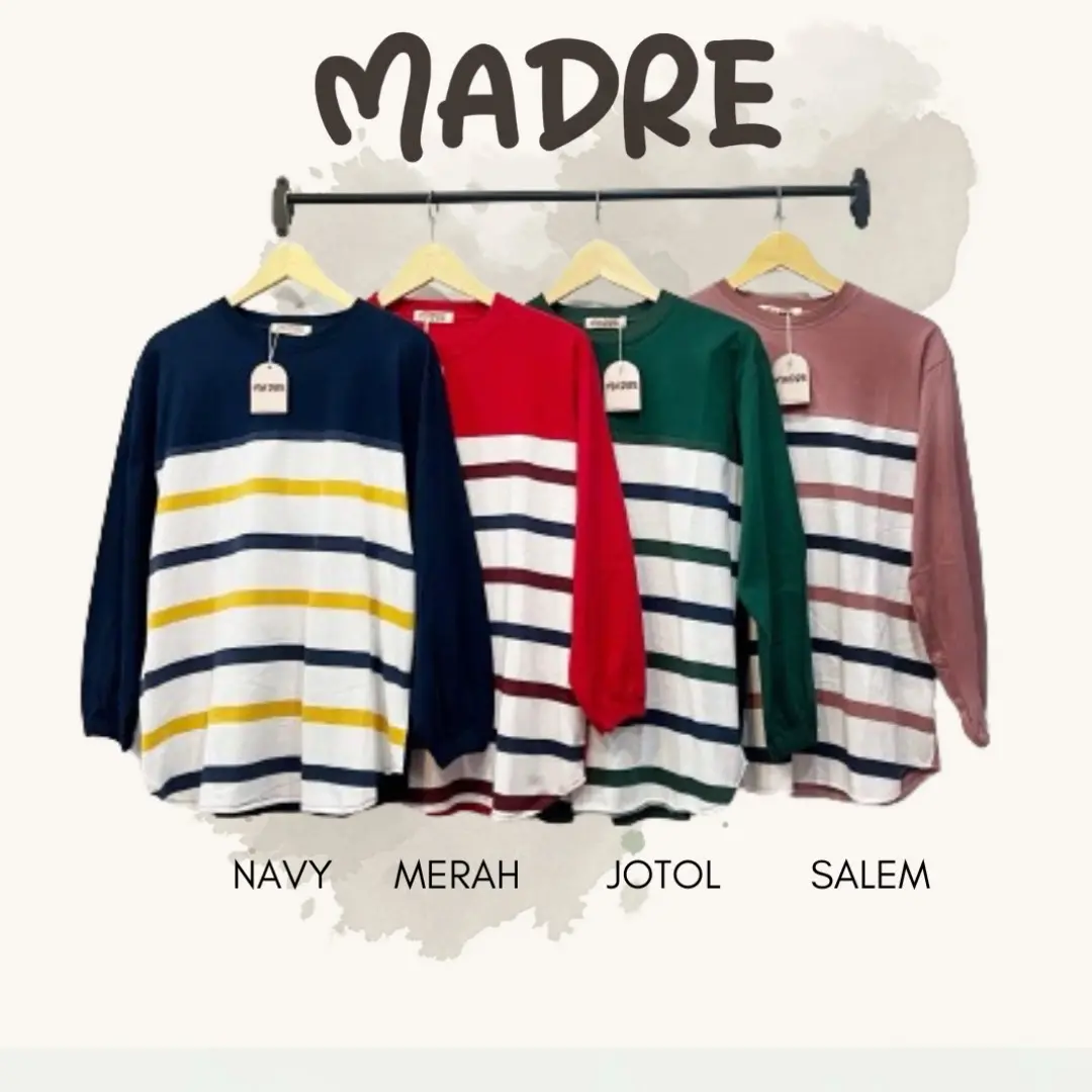 MADRE Kaos Oversize Kombi Triton Lengan Panjang