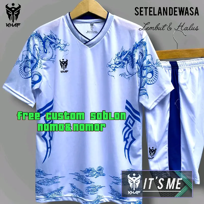 Jersey Volly Futsal Bola Custom Sablon Nama Nomor - Lokal High Quality Dryfit jersey wanita korean style baju voli kostum Sport 3