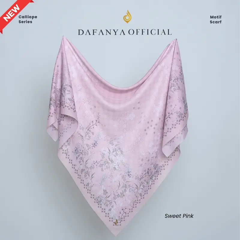 𝐃𝐀𝐅𝐀𝐍𝐘𝐀 - Anastasia Series Jilbab Motif Floral Kerudung Segi Empat Hijab Scarf bahan Voal Laser Cut 2