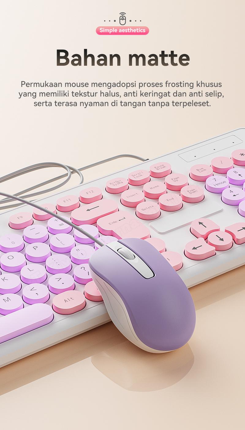 YLV Mouse Kabel untuk Kerja & Game - Sensor Optic Canggih untuk Kursor Stabil Tanpa Lag - Langsung Pakai Tinggal Colok USB - Bisa untuk Windows dan Mac