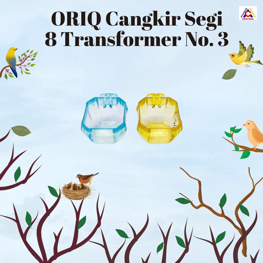 Cangkir untuk Burung ORIQ Jaya Segi 8 Transformer No. 3