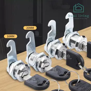 Kunci Camlock Lemari Loker Laci Box Kotak Panel 20mm / 25mm / 30mm