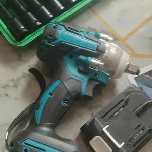 Impact wrench Cordless 588V 980NM Brushless bor impact baterai mesin impact buka baut Cordless Electric Wrench Rechargeable Torsi besar Mesin Bor