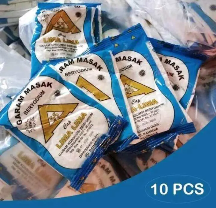 Promo!! 10 Pcs Garam Halus Beryodium Kemasan 100gr
