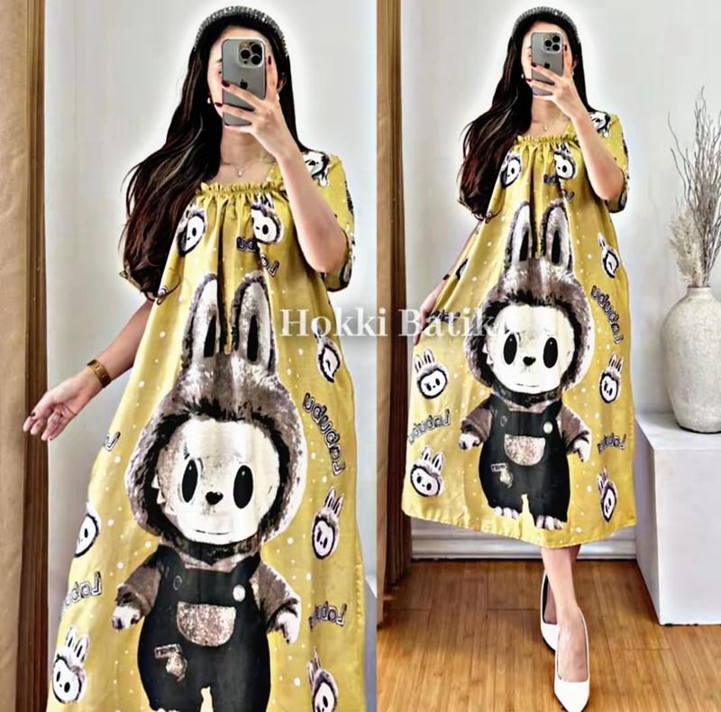 Product Introduction of DASTER FUJI KARET DADA JUMBO BUSUI MURAH MOTIF { LABUBU } Bumil Batik Nyaman Rayon Menyusui 25