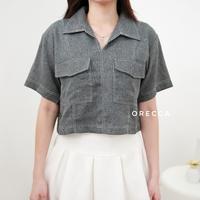 Gambar ORECCA - Zen Top Atasan Lengan Pendek Kantong Wanita - Sand dari Orecca.id Kota Administrasi Jakarta Barat 4 Tokopedia