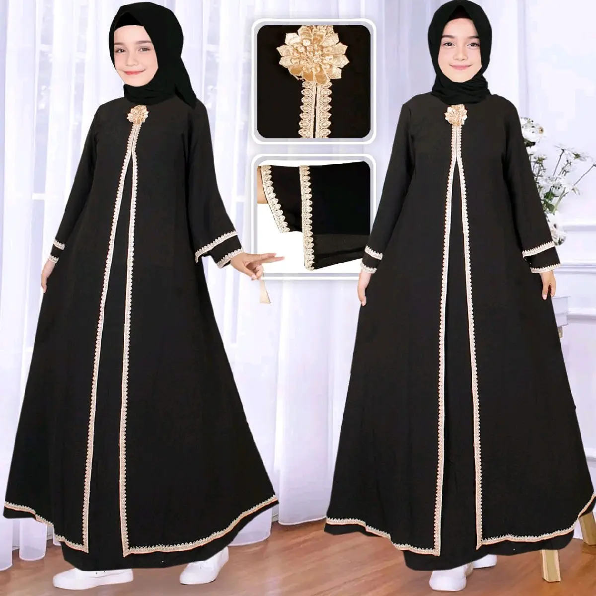 Gamis Abaya Couple Anak Dan Dewasa Terbaru (Arsya)