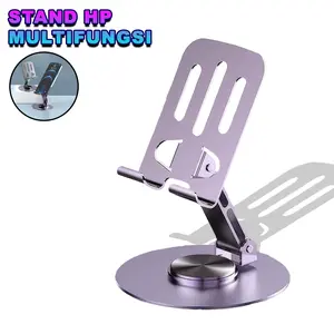 Stand Holder HP Multifungsi Metal Rotasi 360 Dudukan Ponsel Besi Phone Stand Holder Tablet -GX-2