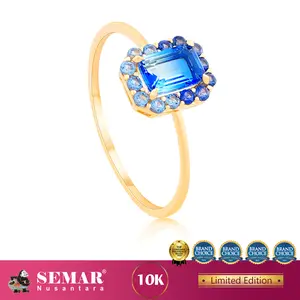 Cincin Emas Orola Serenity Emerald Ring Collection Gold 10K Semar Nusantara - Limited Edition