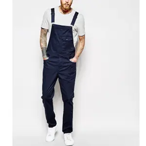 Solid Overall Jumpsuit Pria & Wanita Casual