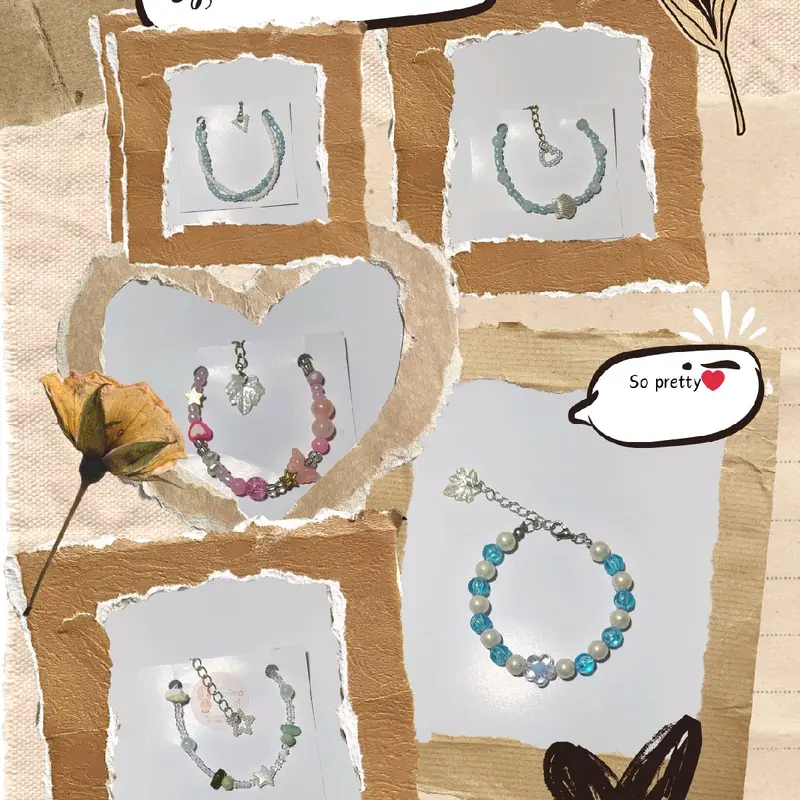 Gelang rantai manik cantik 0