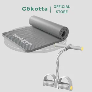GOKOTTA Bundling Yoga Mat Anti Slip Tebal Premium Matras Olahraga Sport & Pilates Mat dengan Tummy Trimmer/ Yoga Mat/ Matras Anti Slip / Matras Yoga