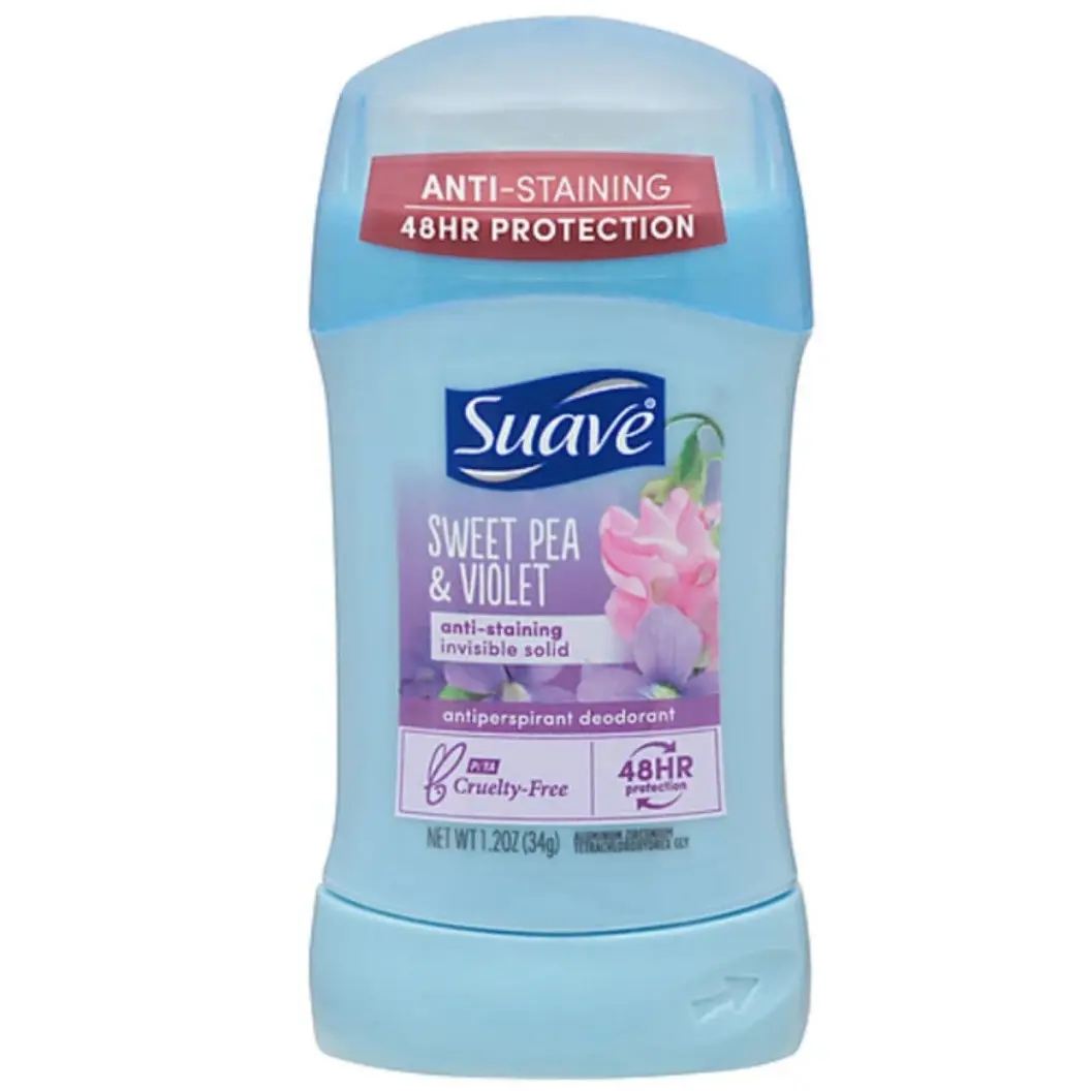 Suave Antiperspirant Deodorant Invisible Solid Sweet Pea 39 gr
