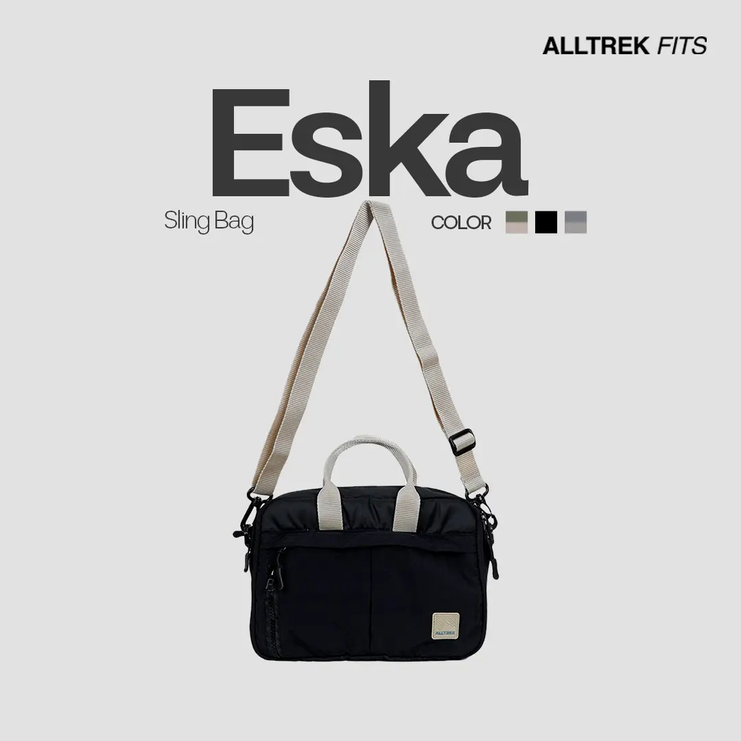 ALLTREK Tas Selempang Bahu ESKA Outdoor Travel Sling Bag Stlyish Pria Wanita