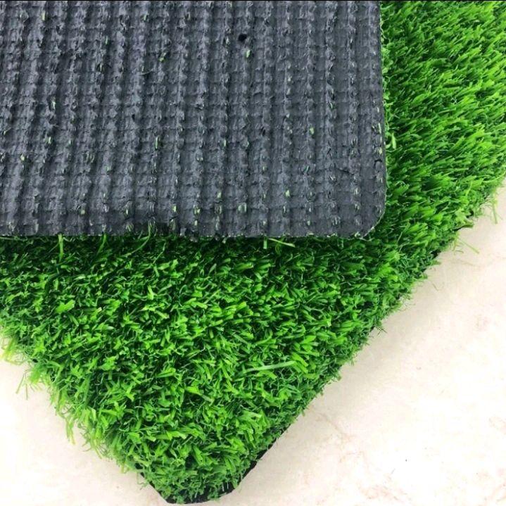 Karpet Rumput Sintetis Ukuran 30cmX30cm Tipe Swiss Tebal 3cm Premium Green Hitam Alami 4