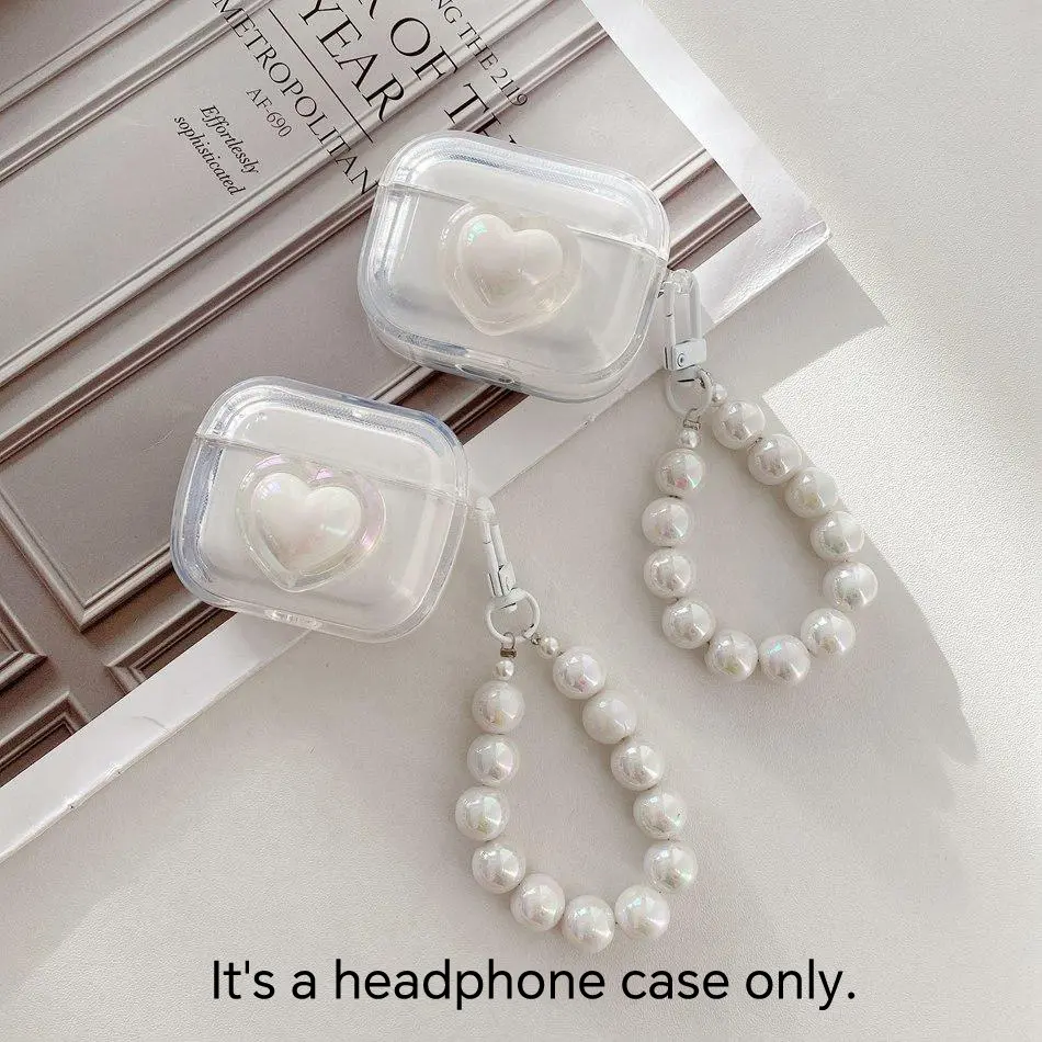For apple airpods Pro Case 1 2 3rd cover fashion laser bead bracelet Earphone silicone Cover airpods 2 Case airpod 3 fundas