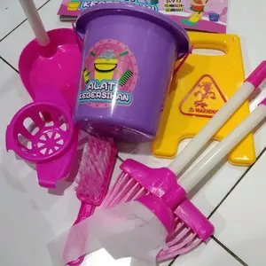 BISA COD Promo Mainan Set Lengkap Komplit Bahan Plastik Ramah Lingkungan Aman Buat Anak Alat Pembersihan Anak-anak