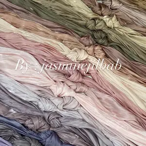 ￼50 Warna Pashmina Shimmer Youryou (HIJAB LEBARAN 2024)   Kerudung Wanita