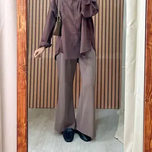 Cutbray Kulot Flaired Pants Premium Loose Pants