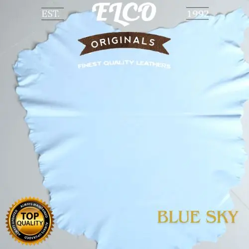 Kulit Domba Asli warna Blue Sky untuk bahan Jaket, Dompet, Tas dan Sarung tangan