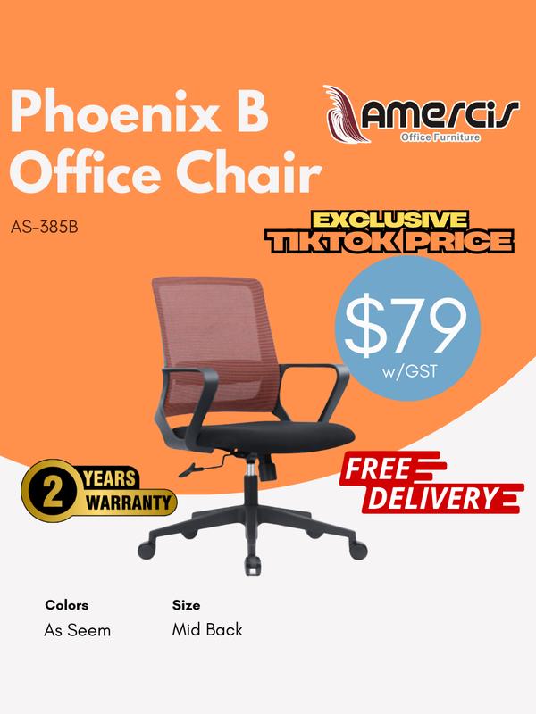 Amercis Mid Back Phoenix B Mesh Chair AS-385B 1