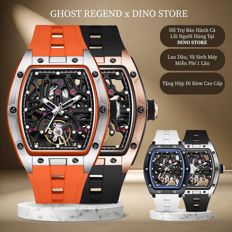  Đồng Hồ Nam Ghost Regend R2502 Phiên Bản Chòm Sao Đêm Lộ Cơ Xuyên Thấu   Bảo hành chính hãng 5 năm- chống nước chuẩn 5 ATM   