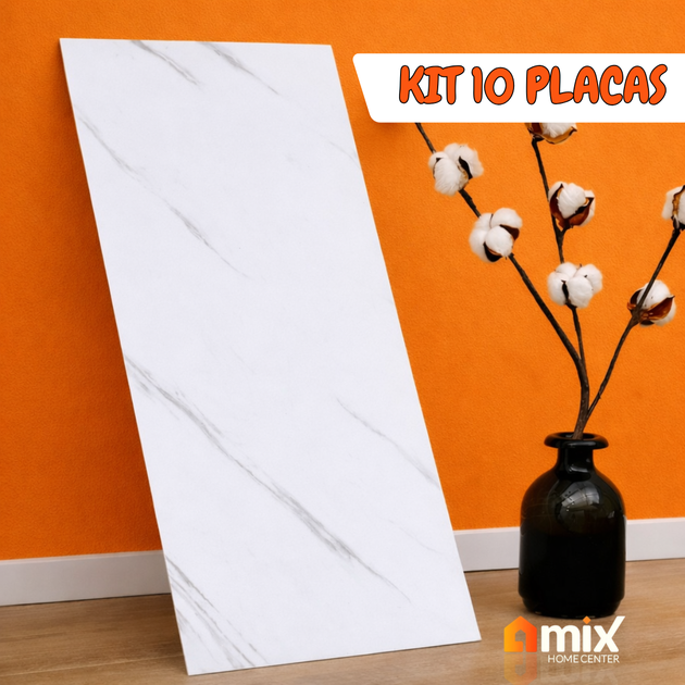 10 Placas Adesiva Mármore 60x30 Decoração Autocolante