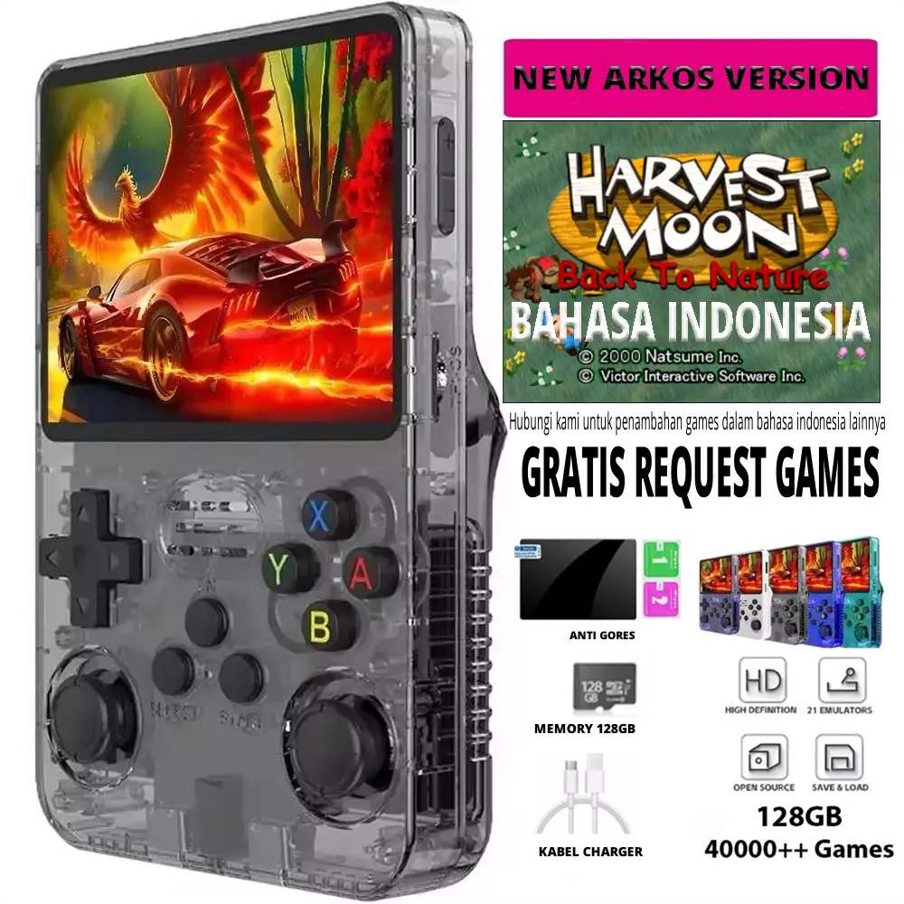 R36S 128GB Retro handheld R36S multi console | Game Retro