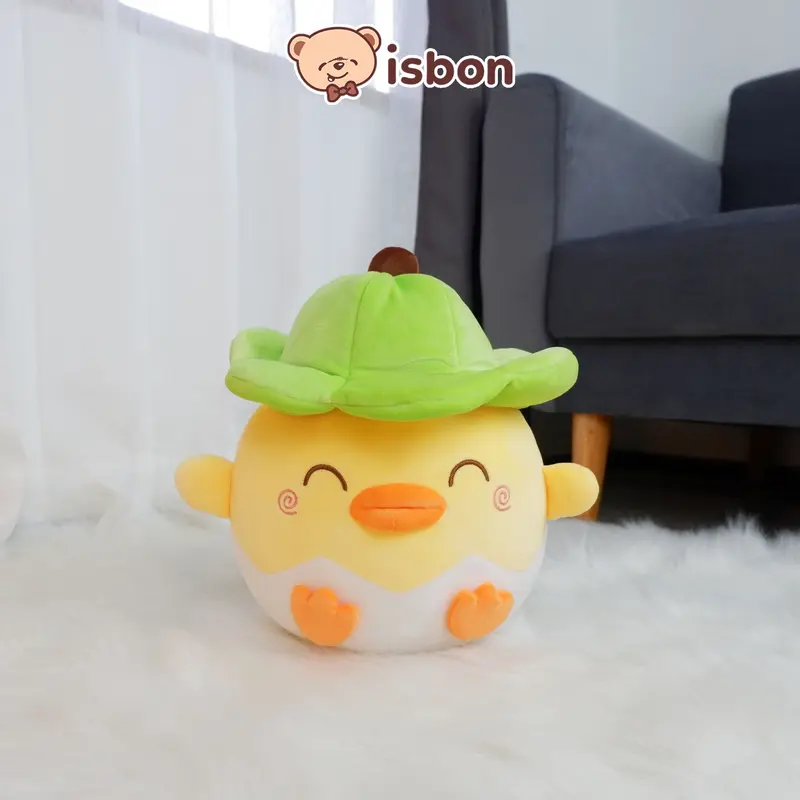ISTANA BONEKA Telur Bebek Menetas With Topi Lucu Egg Duck Ekspresi Unik Mainan Anak Hadiah Ulang Tahun Spesial Premium 3