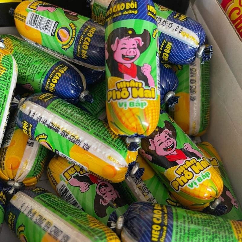 Xúc xích ponnie heo cao bồi vị phô mai bắp túi 15 cái date xa