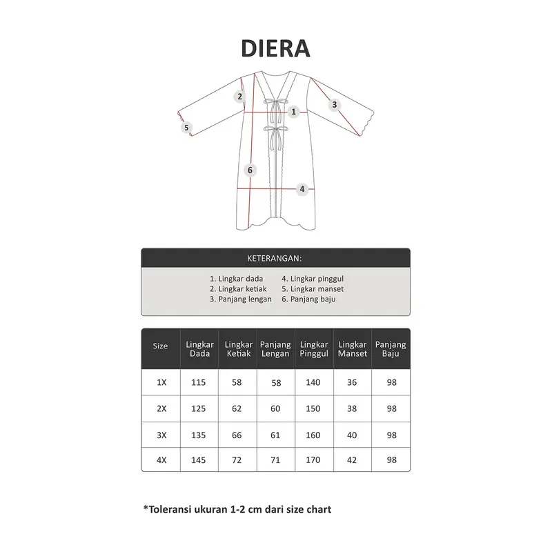 Bigissimo Eid Raya Series - Diera Tunik Outer Tulle | Atasan Wanita Brocade Premium Big Size Jumbo 7