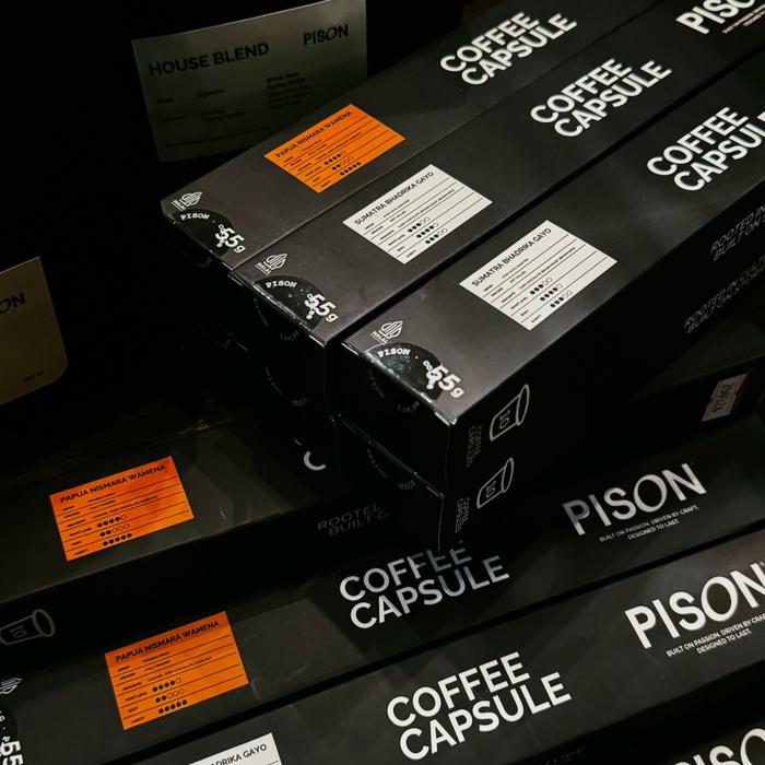 Gambar PISON PAPUA NISMARA WAMENA COFFEE CAPSULES | KOPI KAPSUL | COFFEE | CAPSULE | PISON INDONESIA | NESPRESSO SUPPORT | CARAMEL DARK CHOCOLATE HAZELNUT dari PISON INDONESIA Kab. Badung Tokopedia