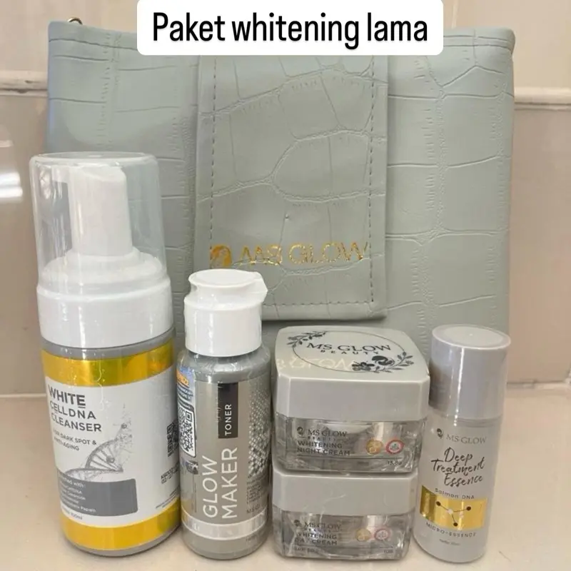 Ms glow paket wajah isi 5 type LAMA  free dte mini 3