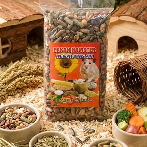 Pakan Hewan Hamster Pelet Mix Biji 250 g Makanan Kelinci dengan Buah dan Biji-bijian untuk Nutrisi Seimbang dan Kesehatan Optimal