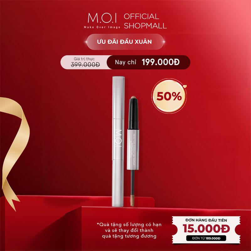   ĐỒNG GIÁ 199K  Bút trang điểm 2 đầu tạo khối M.O.I Perfect Dual 