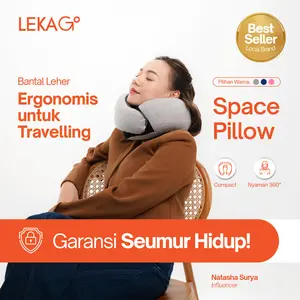 LEKA Go! - Space Pillow - Bantal Leher Memory Foam