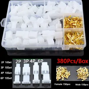 380/200/580Pcs Soket Kabel Motor Mobil 2Pin 3Pin 4Pin 5Pin 6Pin Socket Soket Terminal Kuningan Kabel Listrik Otomotif Konektor Kabel/Soket kabel motor