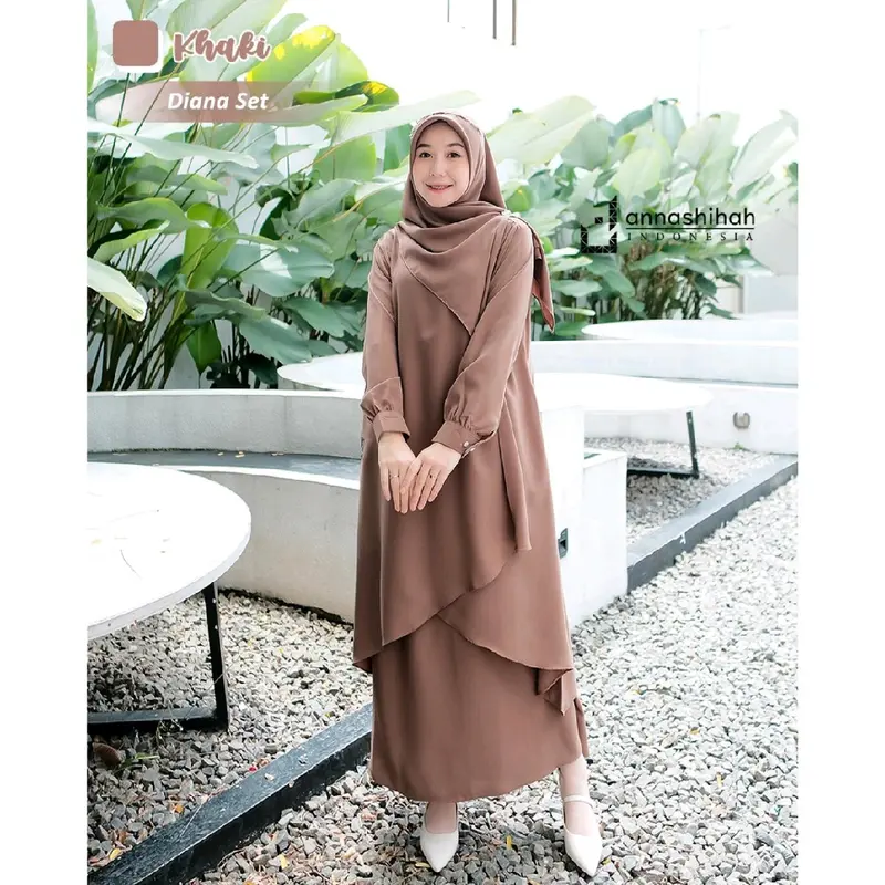DIANA SET ROK BY ANNASHIHAH /TUNIK & SKIRT/ DIANA ONESET TUNIK MALAY YORIS BEST PREMIUM 4