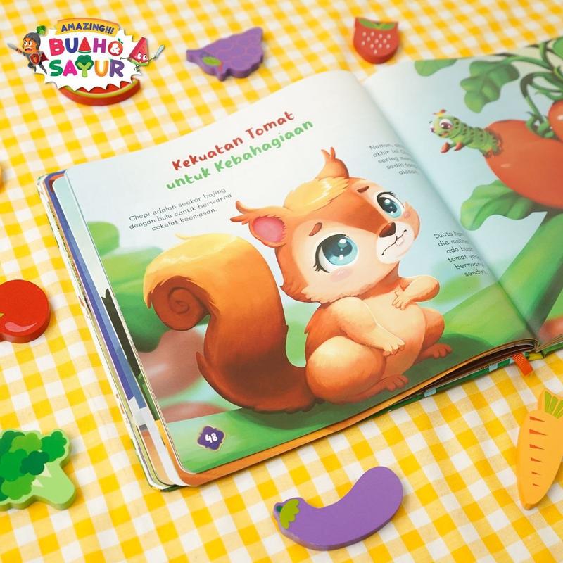 Product Introduction of Buku Anak - Buah dan Sayur - Amazing!!! Buah & Sayur - Buku Ensiklopedia Anak Usia 5+ - Visi Mandiri - Hardcover Books 18