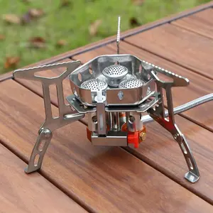 TaffSPORT KOMPOR GAS CAMPING PORTABLE LIPAT 3 BURNER ULTRALIGHT STOVE OUTDOOR WINDPROOF - 3 TUNGKU